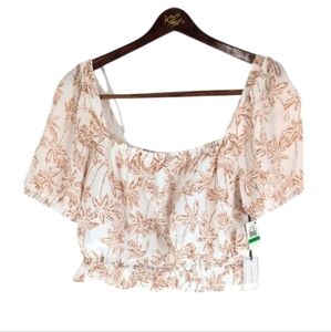1.State floral Print top size Large NWT .